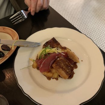 Heritage Tavern - Crispy Pork Belly & Black Fin Tuna - New American Near Me - Madison, Wisconsin