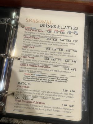 Menu photo 1 Cedar Bean's Coffee Joint Cedar Grove, NJ