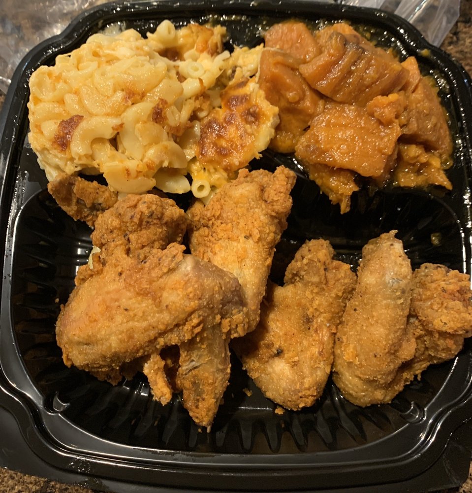 Deep Fried Whole Wings, Mac & Cheese, Candied Yams Yelp