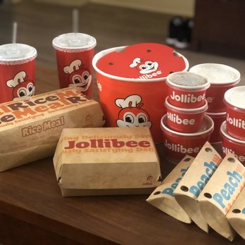 Jollibee - Chicken Joy Bucket, Burger Steak /Rice, Palabok, and some Peach/Mango Pies - Fast Food Near Me - Virginia Beach, Virginia