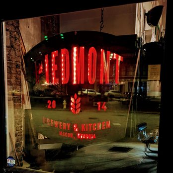 Piedmont Brewery & Kitchen - reflection in the window - Breweries Near Me - Macon, Georgia Piedmont Brewery & Kitchen - reflection in the window - Breweries Near Me - Macon, Georgia