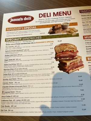 Menu photo 2 Jason's Deli Spartanburg, SC