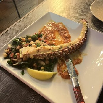 Cafe Sevilla - Grilled Pulpo Romesco - Spanish Near Me - San Diego, California Cafe Sevilla - Grilled Pulpo Romesco - Spanish Near Me - San Diego, California