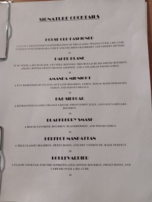 Menu photo 6 Bourbon & Boards St. Augustine, FL