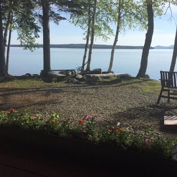 The Birches Resort - Porch view in AM - Resorts Near Me - Rockwood, Maine