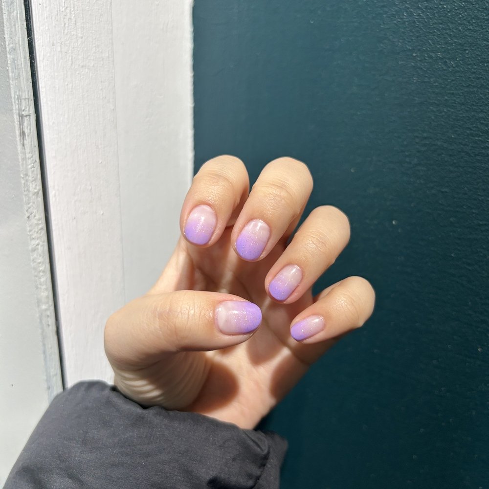 New Love Nail - November 2022 - Purple/White ombré - Nail Salons Near Me - Bayside, New York New Love Nail - November 2022 - Purple/White ombré - Nail Salons Near Me - Bayside, New York