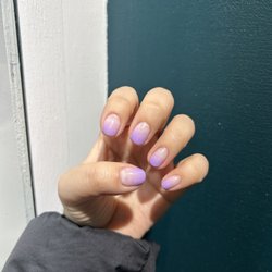 New Love Nail - November 2022 - Purple/White ombré