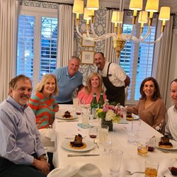 Satisfied Customers for multi course dinners on Lake Norman