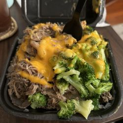 Felix's Baked Potatoes - Baked potato with pernil