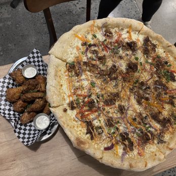 Pizza Kaiju - Bulgogi pizza and Soy garlic wings - Pizza Near Me - San Diego, California Pizza Kaiju - Bulgogi pizza and Soy garlic wings - Pizza Near Me - San Diego, California