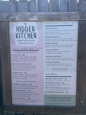 Menu photo 3 The Hidden Kitchen Cambria, CA