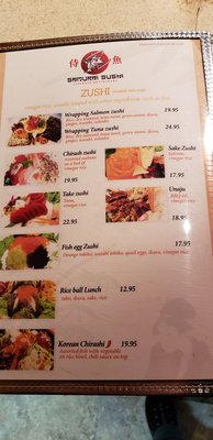 Menu photo 8 Samurai Sushi Garden Anchorage, AK