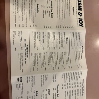 Sushi & Joy - Menu January 2026 - Japanese Near Me - Las Vegas, Nevada