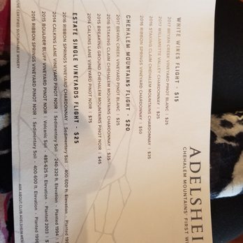 Adelsheim Vineyard - Wine flights listing - Wine Tasting Room Near Me - Newberg, Oregon Adelsheim Vineyard - Wine flights listing - Wine Tasting Room Near Me - Newberg, Oregon