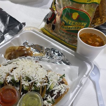 Oye Taquito - Street Mini Tacos (each) Frijoles Charros Tostadas - Food Trucks Near Me - Austin, Texas
