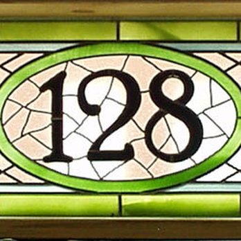 Artisan Glass Studio - House number on door transom. - Glass & Mirrors Near Me - Colbert, Washington Artisan Glass Studio - House number on door transom. - Glass & Mirrors Near Me - Colbert, Washington