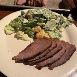 Tri Tip with Caesar's salad. Tri Tip with Caesar's salad.