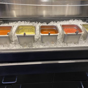 Tia's Tacos - Salsas, salsas, Salsas - all home made, I liked the green one the best! - Mexican Near Me - Knoxville, Tennessee
