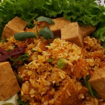 Soul Lao - Naem khao ($20), vegan w/tofu. Interesting crispy rice dish, but tofu was bland. - Laotian Near Me - Saint Paul, Minnesota