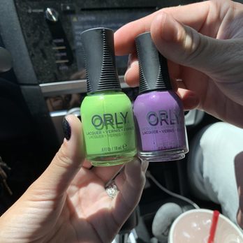 ORLY Color Labs - My and my girlfriend's custom colors, Faela (left) and Starlight Drive In (right) - Cosmetics & Beauty Supply Near Me - Los Angeles, California