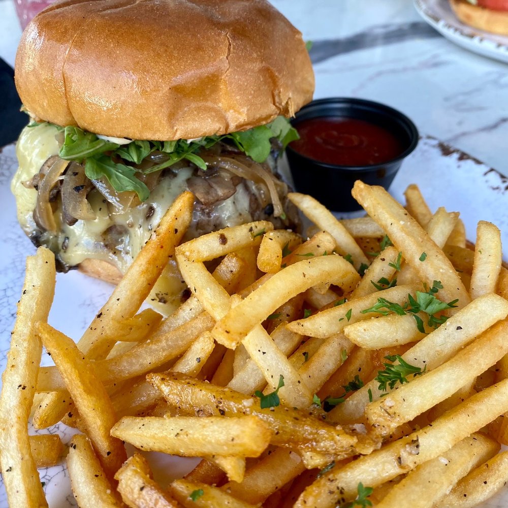 The Stubborn Mule - Truffle burger and fries. - New American Near Me - Orlando, Florida The Stubborn Mule - Truffle burger and fries. - New American Near Me - Orlando, Florida