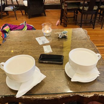 Panama Hotel Tea & Coffee House - Houjicha latte and London fog - Coffee & Tea Near Me - Seattle, Washington Panama Hotel Tea & Coffee House - Houjicha latte and London fog - Coffee & Tea Near Me - Seattle, Washington