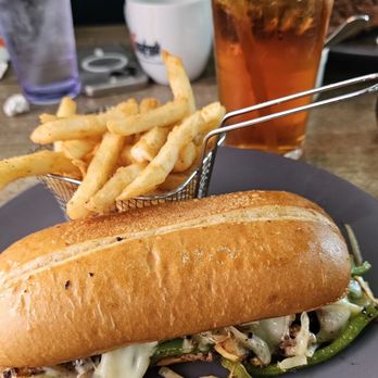 Eggsellent Cafe - Philly cheese steak lunch special, which comes with fries and ice tea for just $10! Deelish! - Breakfast & Brunch Near Me - Frisco, Texas Eggsellent Cafe - Philly cheese steak lunch special, which comes with fries and ice tea for just $10! Deelish! - Breakfast & Brunch Near Me - Frisco, Texas