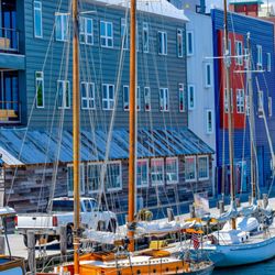 Sailboats on Working Waterfront, Photo Credit: Peter G. Morneau Photography
