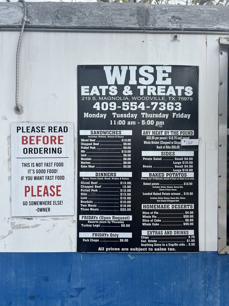Wise Eats And Treats Logo