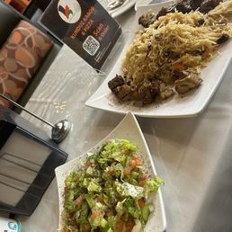 Lamb Tikka Kabob with Rice