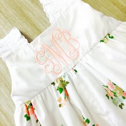 NOLA Monograms - Pretty in Pink Stitches! XoXo