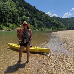 Buffalo River Float Service - Hanging out on one of the "islands"