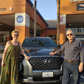 CardinaleWay Hyundai - Two new happy owners of a Hyundai Palisade Calligraphy - Car Dealers Near Me - Corona, California