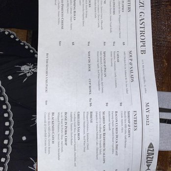 Zazu - Menu - Gastropubs Near Me - Opelika, Alabama