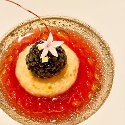 6/25/2022 Caviar Composition - langoustine tartare and rhubarb