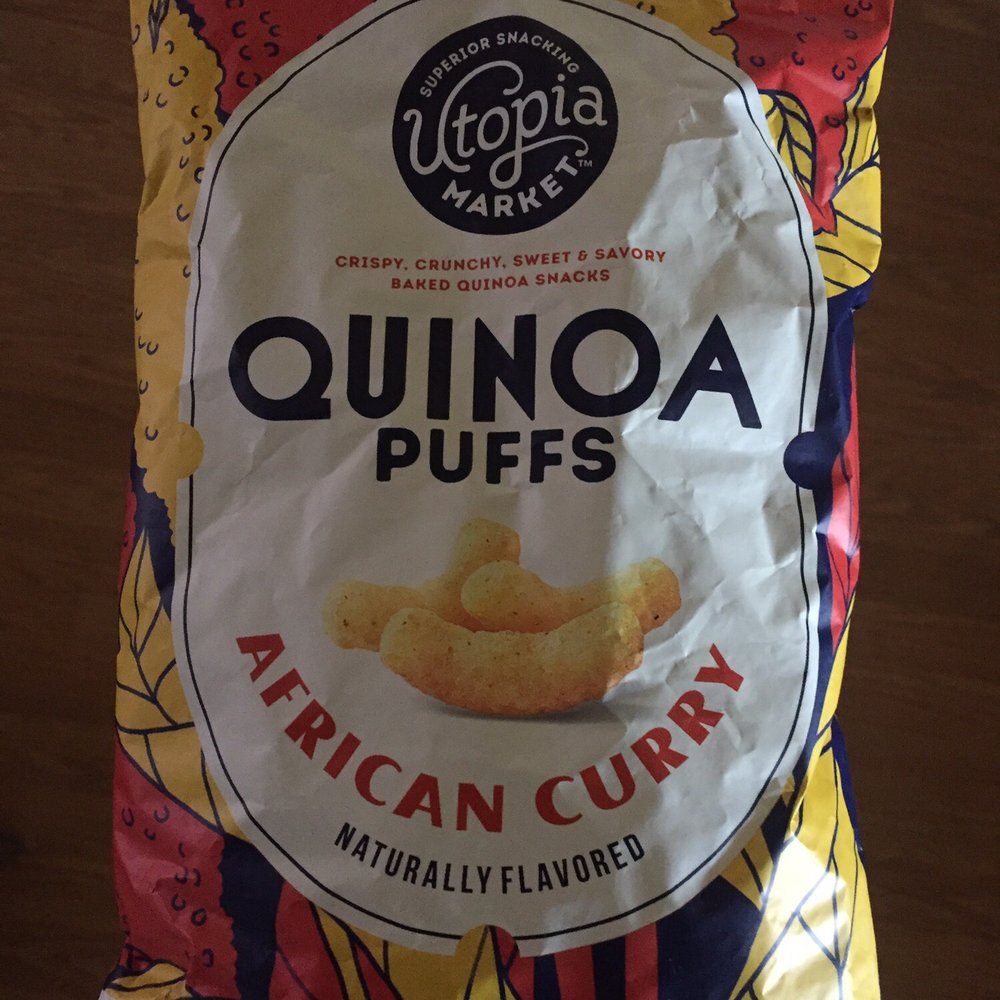 ALDI - Nicely spiced African Curry Quinoa Puffs. The Yogurt Cucumber Quinoa Puffs are great too! - Grocery Near Me - Arcadia, California