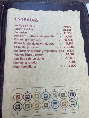 Menu photo 1 La Aldaba Salamanca, SA
