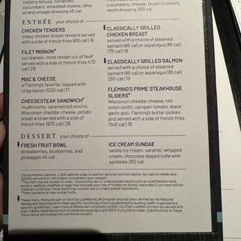 Fleming’s Prime Steakhouse & Wine Bar - Children's Menu - Steakhouses Near Me - Mclean, Virginia Fleming’s Prime Steakhouse & Wine Bar - Children's Menu - Steakhouses Near Me - Mclean, Virginia