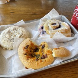 a variety of pastries