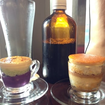 Luna Specialty Coffee - Luna's kakanin shots: Inutak Ube Pandan, and Yema Leche Flan.
In the back: Cold Luna Brew - Cafes Near Me - Taguig, NCR Luna Specialty Coffee - Luna's kakanin shots: Inutak Ube Pandan, and Yema Leche Flan.
In the back: Cold Luna Brew - Cafes Near Me - Taguig, NCR