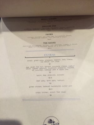 Menu photo 2 Rocco's Burger Cafe Croydon North, VIC Menu photo 2 Rocco's Burger Cafe Croydon North, VIC
