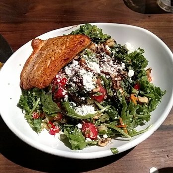Eureka! - Watermelon salad with Salmon...  Who would of thought watermelon in salad with Salmon would be so good! - American Near Me - Boise, Idaho