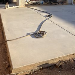 CSI Concrete Services Inc - Concrete patio 1 month after