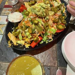 Chicken nachos and hot mama