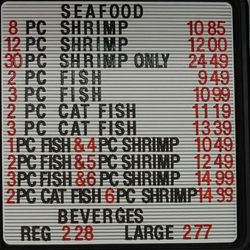 Magic Burger - Seafood Menu as 12/2023