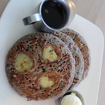 Lighthouse - Buckwheat pancakes with pecans and bananas. - Breakfast & Brunch Near Me - Newport Beach, California