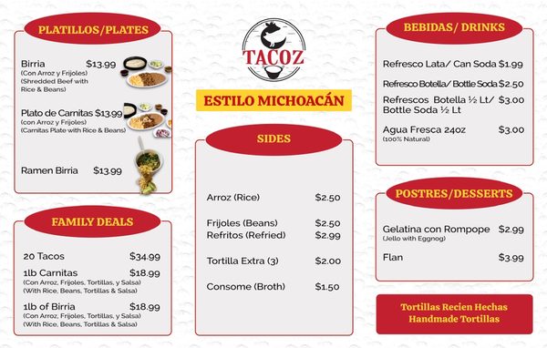 Menu photo 7 Tacoz Lynwood, CA Menu photo 7 Tacoz Lynwood, CA