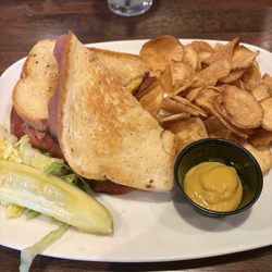 Fried bologna sandwich