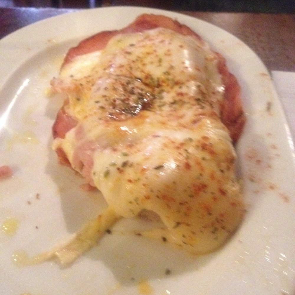 Malaspina - Malaspina: ham, cheese, salsa on a slice of French bread. Simple, yet oh so tasty - Tapas Bars Near Me - Madrid, M Malaspina - Malaspina: ham, cheese, salsa on a slice of French bread. Simple, yet oh so tasty - Tapas Bars Near Me - Madrid, M