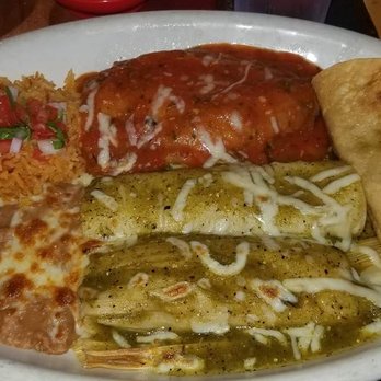 El Torito - My meal. Ultimately meal. Chicken Taco, cheese enchilada,  beef tamale, Chile relleno, rice and beans and corn cake. Soooooo good. - Mexican Near Me - Northridge, California